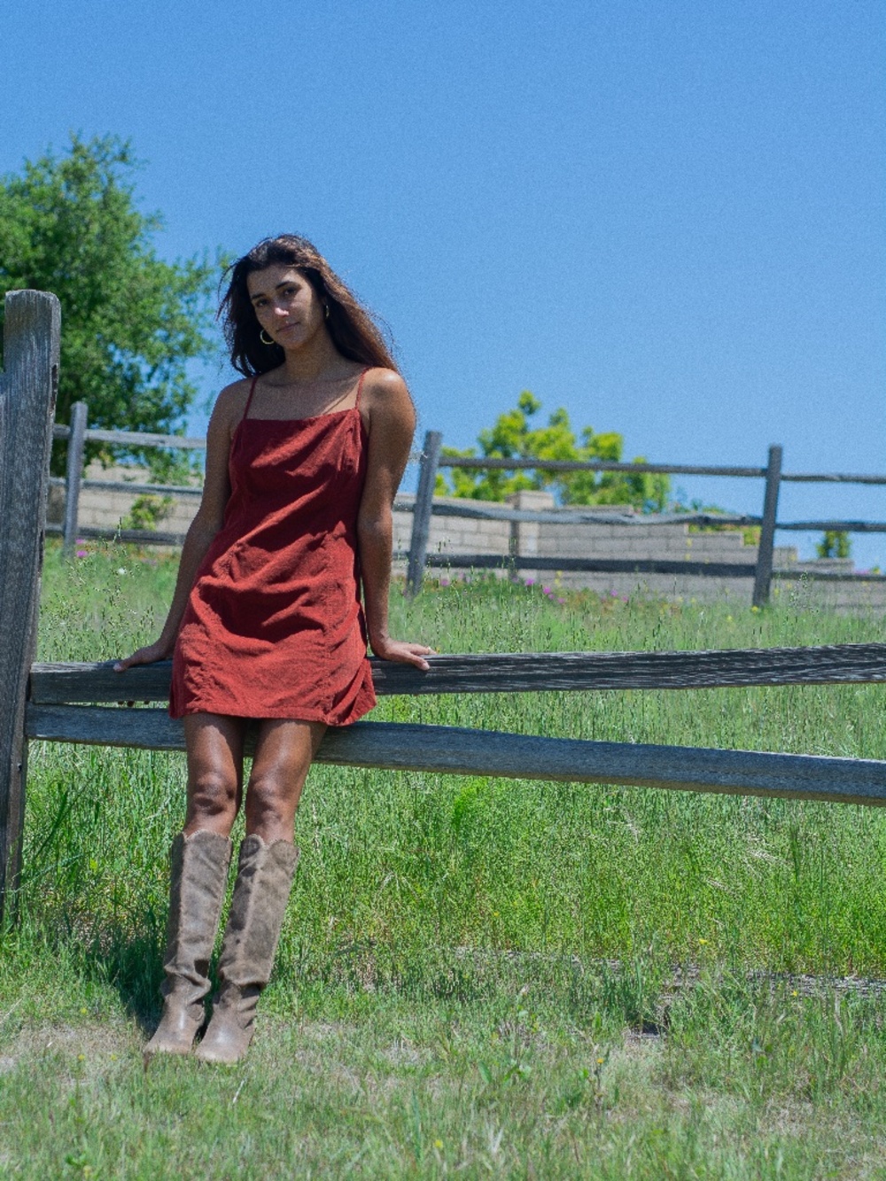 Rust Corduroy Dress